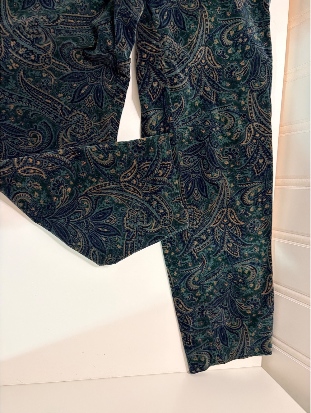 Vintage Paisley Velvet Pants